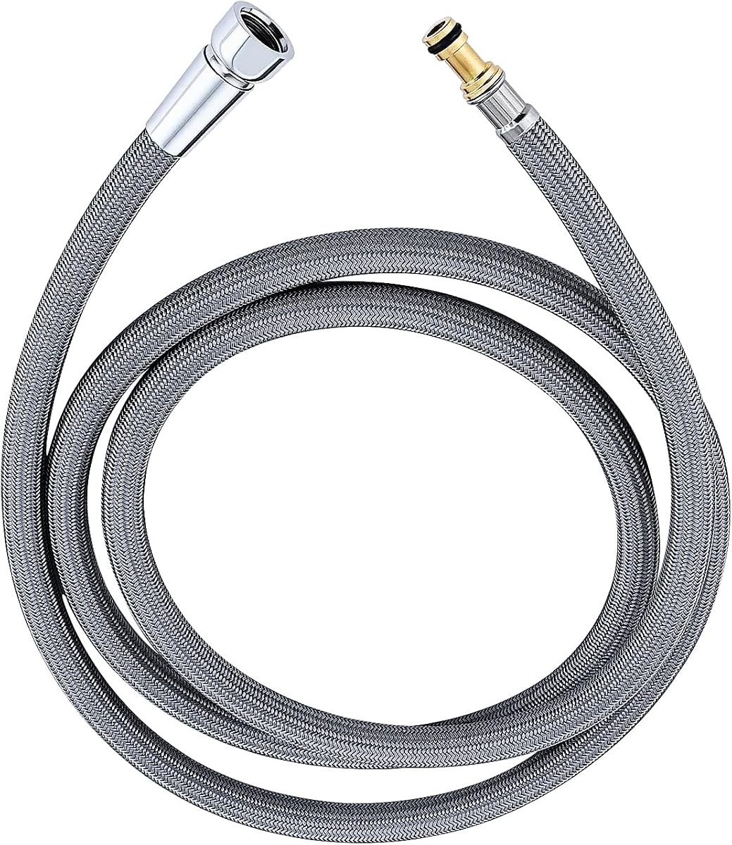 150259 Replacement Hose Kit Compatible with Moen Pull Down Kitchen Faucets, 68" Quick Connect Kitchen Faucet Hose Replacement, Nylon Braided Sink Sprayer Hose Replacement