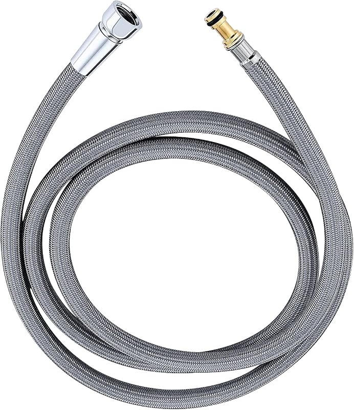 150259 Replacement Hose Kit Compatible with Moen Pull Down Kitchen Faucets, 68" Quick Connect Kitchen Faucet Hose Replacement, Nylon Braided Sink Sprayer Hose Replacement