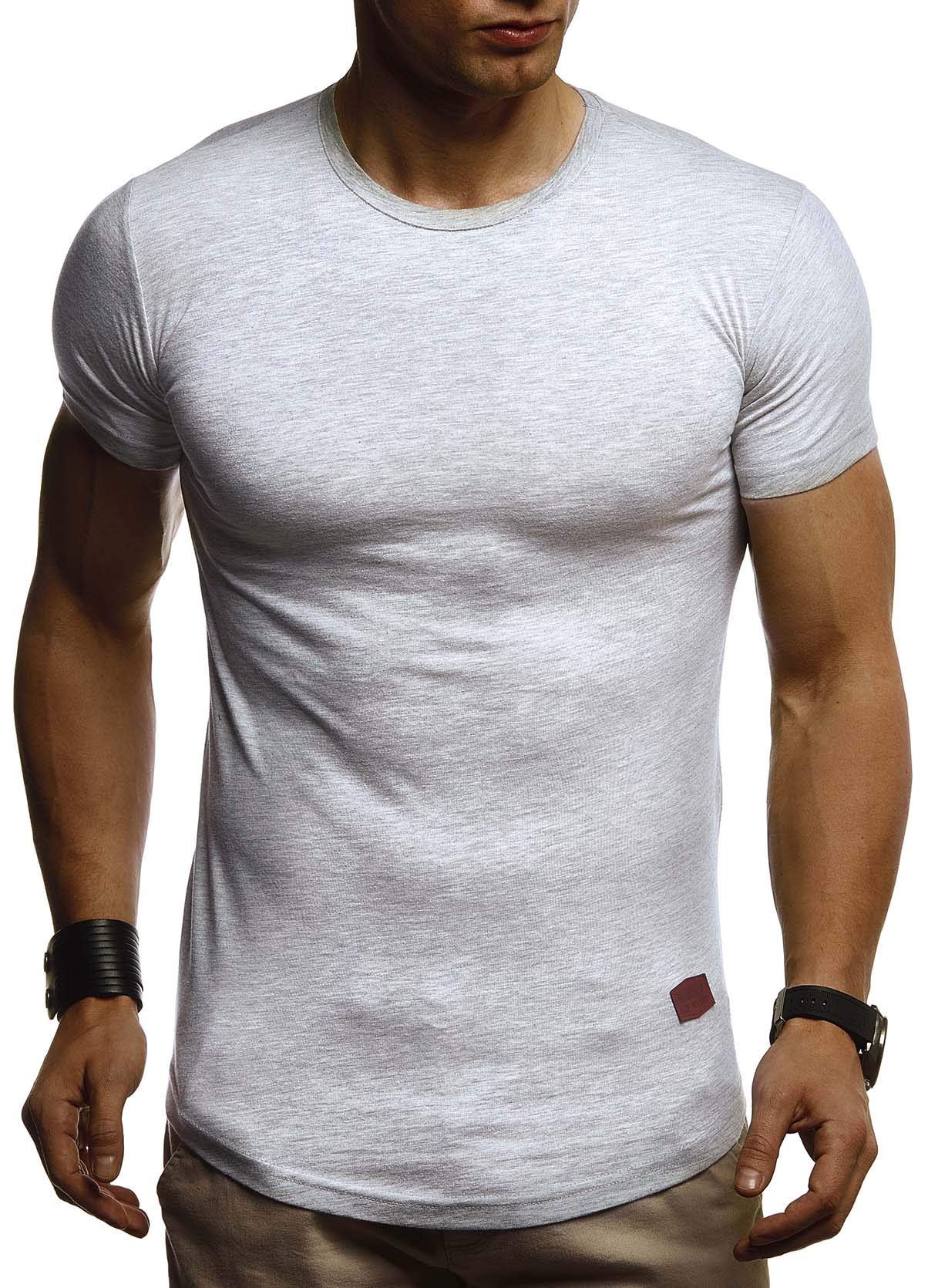 Leif Nelson Maglietta Uomo Estate Girocollo, vestibilità Regolare Maglietta Uomo 100% Cotone, Maglietta Base Uomo Manica Corta