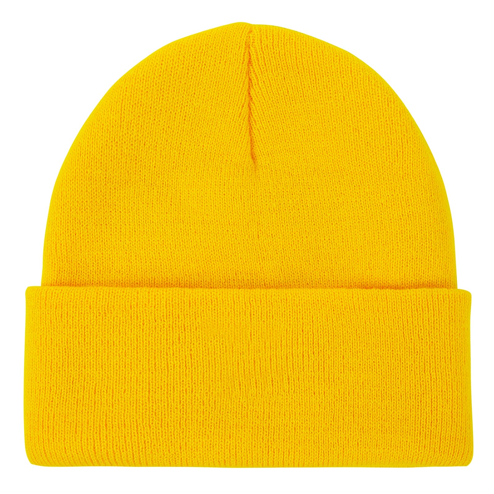 American Trends Gorro unisex cálido de invierno, gorro de punto suave, gorro liso de calavera para hombres y mujeres, gorro ligero