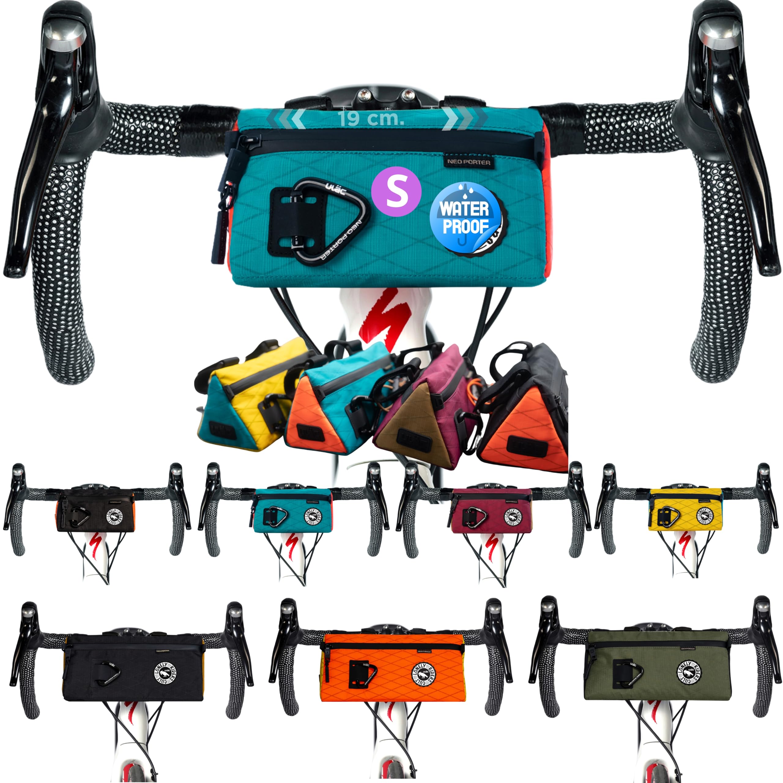 ULAC COURSIER APEX Handlebar Bag (Teal, 1.0L)