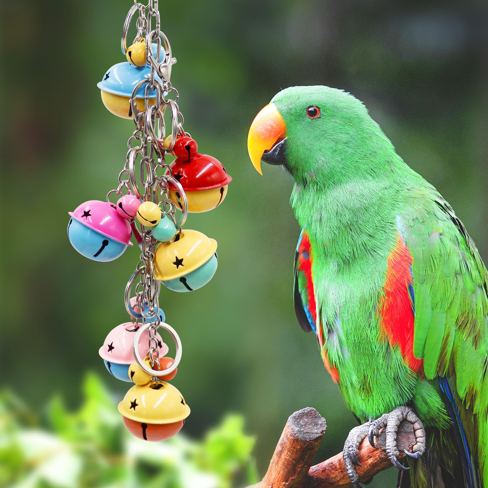 Vogelschaukel Mit Glöckchen – Bunte Metall-Spielzeuge Für Käfig, Für Wellensittiche, Nymphensittiche, Ratten