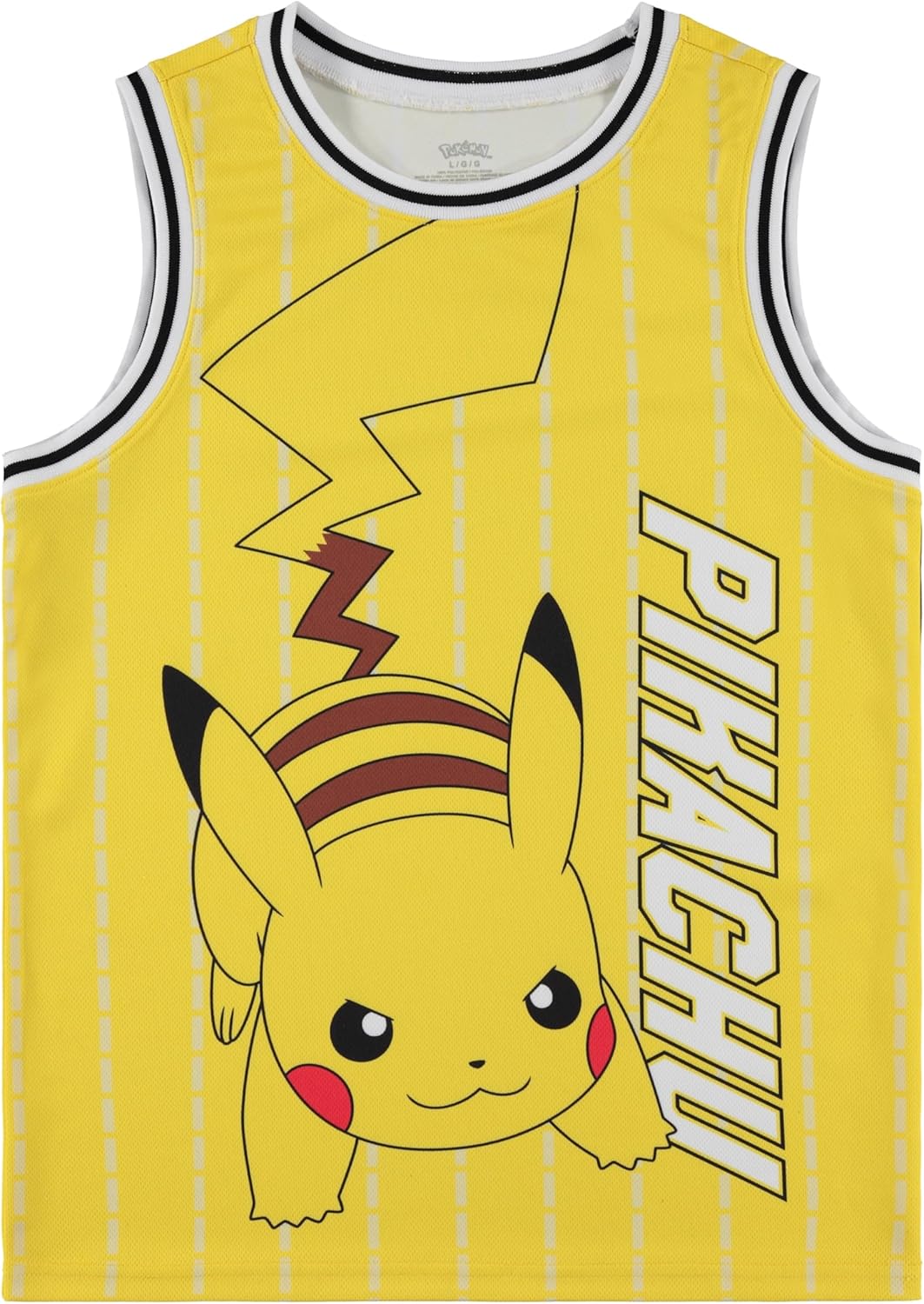 Pokemon Boys Pickachu Basketball Jersey Shirt and Shorts Clothing Set- Little and Big Boys Sizes 4-20