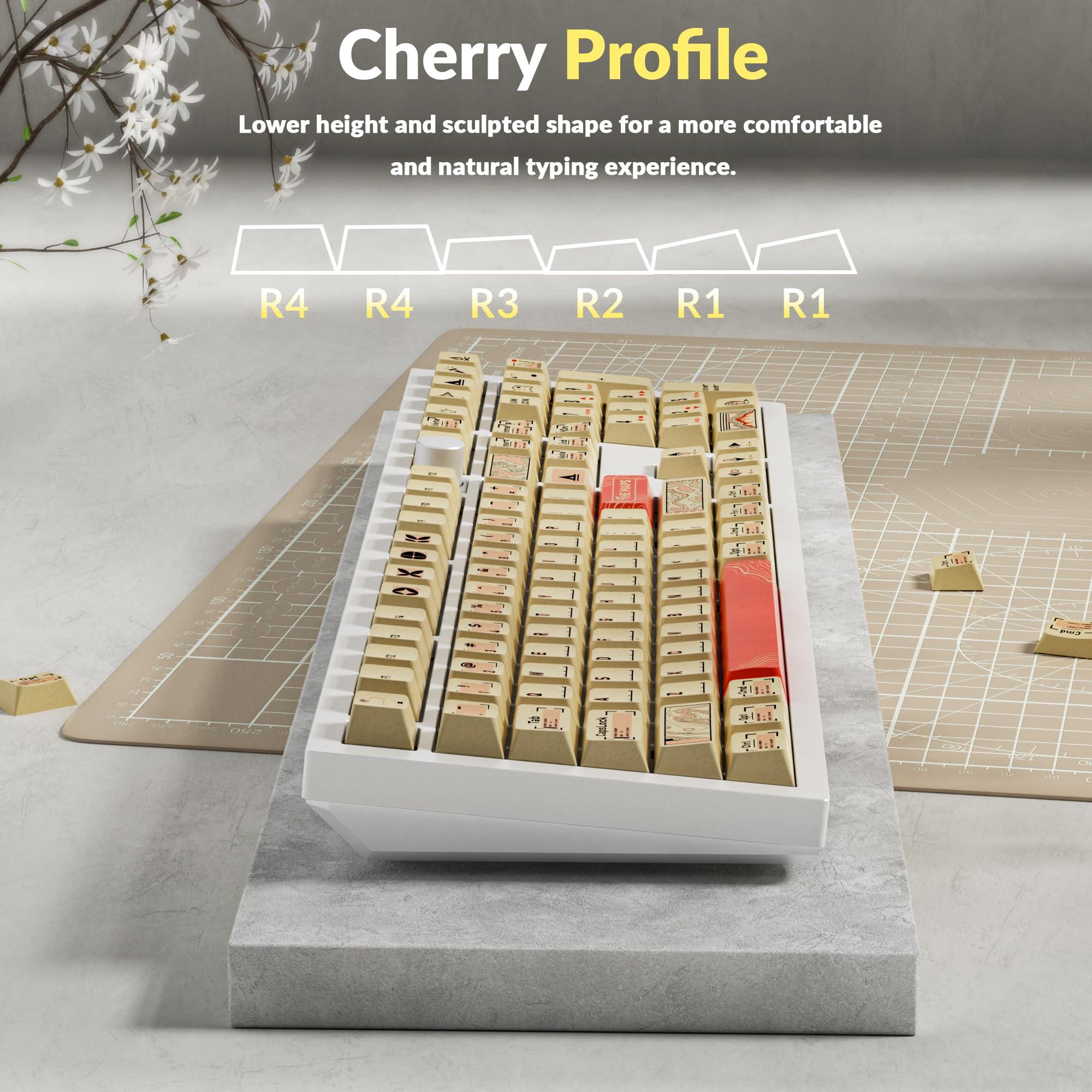 Keychron Developer Keycaps Cherry Profile Double Shot PBT ANSI Full set