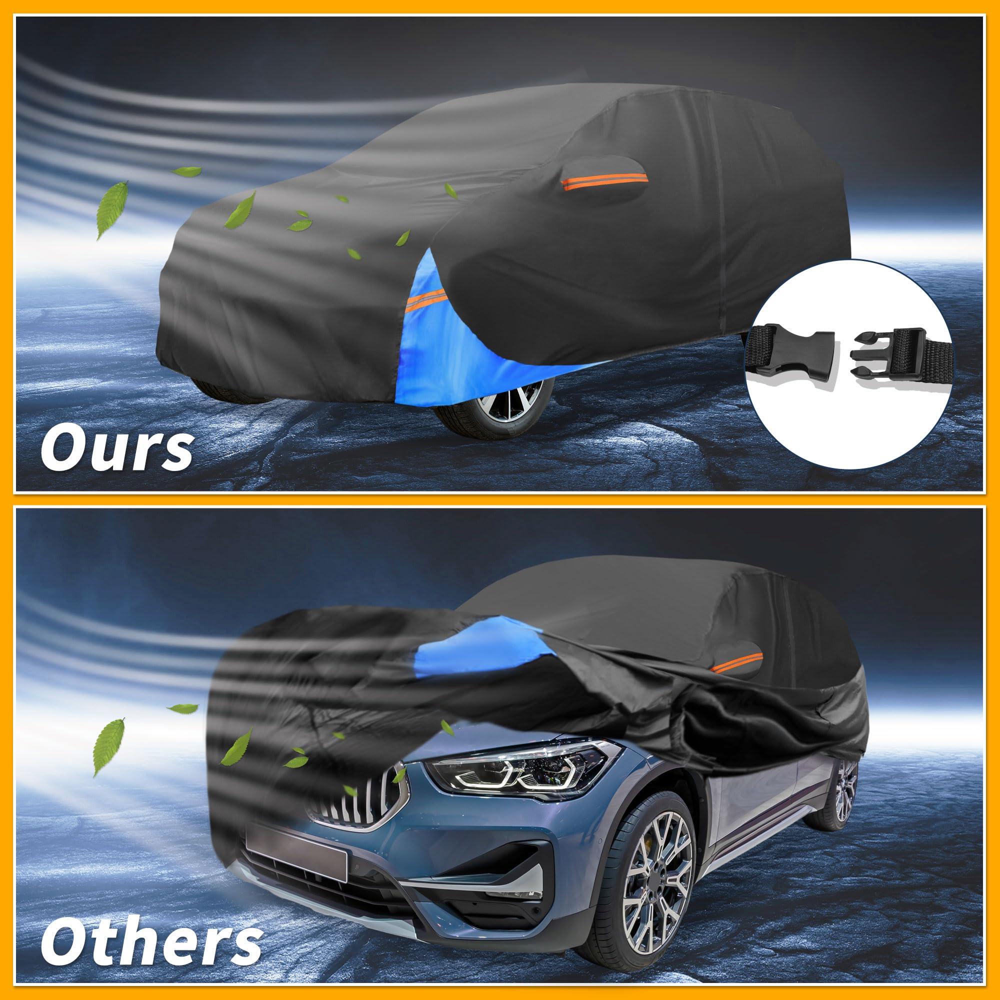 Partuto Housse De Voiture Universelle Imperméable Toutes Saisons Avec