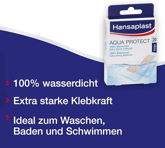 Hansaplast Aqua Protect Pflaster, 20 Strips