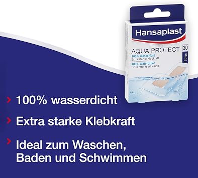 Hansaplast Aqua Protect Pflaster, 20 Strips
