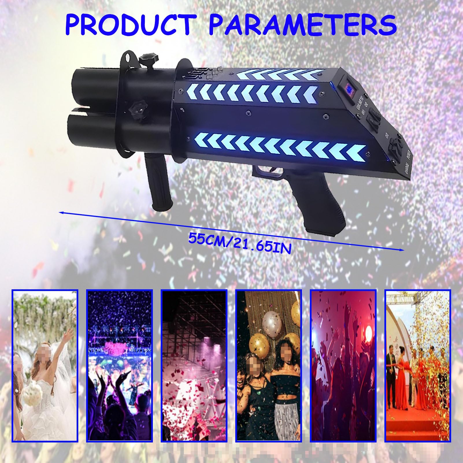 25 Stück bunte Party-Poppers, Konfetti-Blumenkanone für Hochzeiten, „Concierge Flowers“-Stimmungskanone, für besondere Anlässe, Partys, Clubs, Konzerte Style2