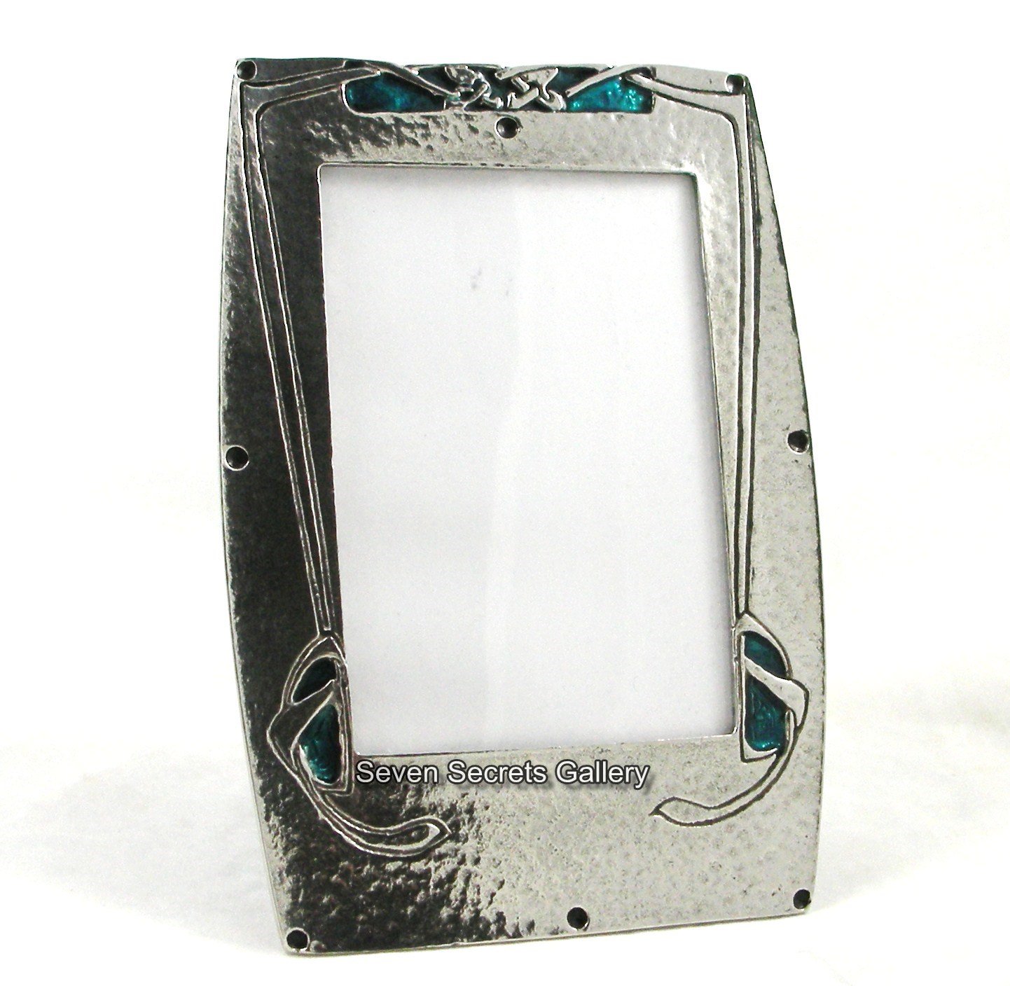 Handcrafted Pewter Art Nouveau Design Archibald Knox Style Photo Frame 4.1/2 x 3" - Made in England | F1