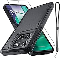 Vista 66 de RMOCR Funda compatible con Moto G 5G 2024, cuerpo completo, resistente, resistente, a prueba de golpes, con correa de cordón, protector de pantalla