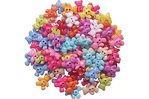 YAKA200 Pcs Mixed Bear Buttons for Endless Creative Possibilities