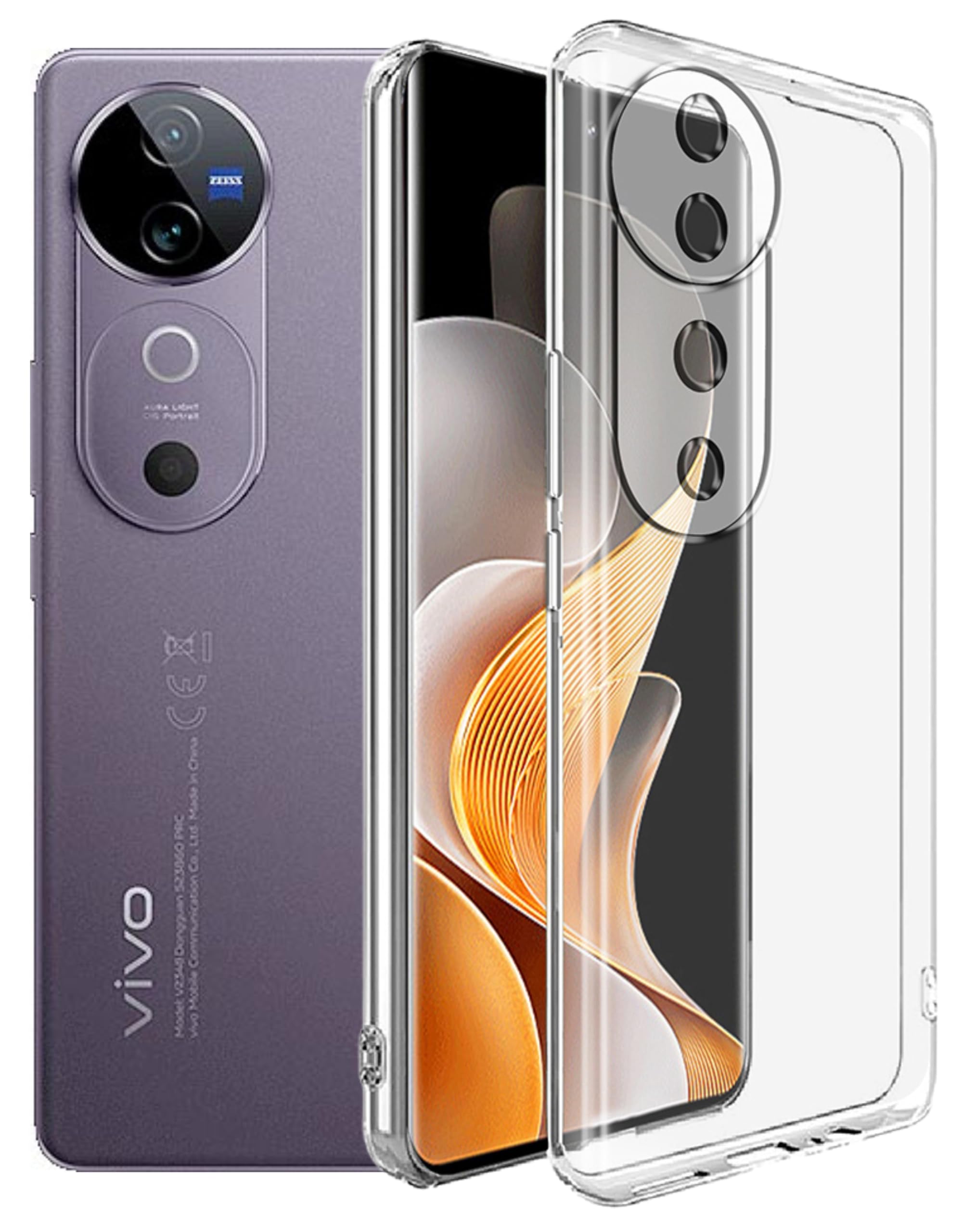 SPAZY CASE® Vivo V40 / V40 Pro 5G / T3 Ultra 5G Back Cover | Protective Soft Transparent Shockproof Hybrid Protection Back Case Cover for Vivo V40 / V40 Pro 5G / T3 Ultra 5G (B0CYPTXWFX) Amazon Price History, Amazon Price Tracker