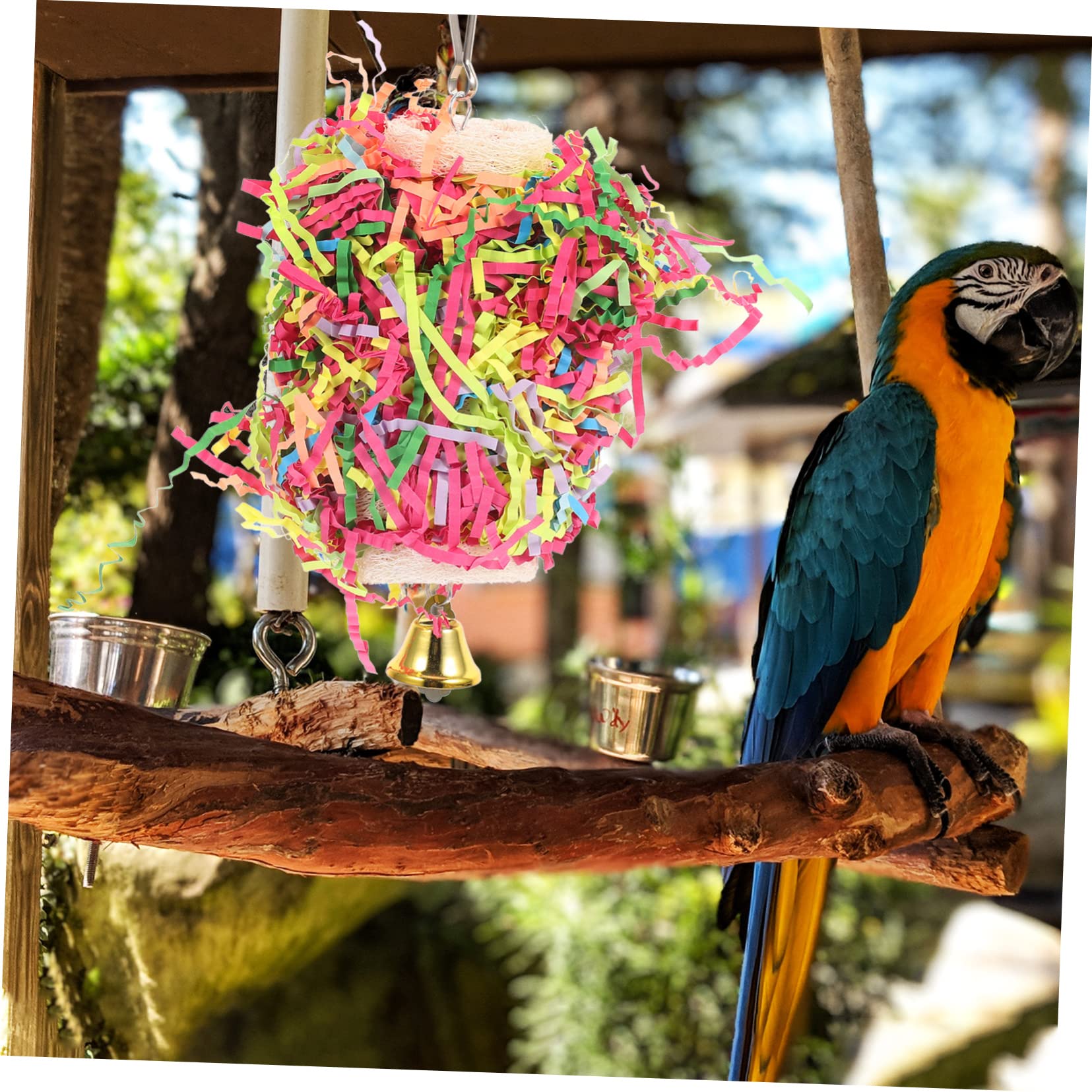 POPETPOP Lot de 2 Jouets à Mâcher pour Perroquets Et Oiseaux pour Garçons Et Filles Cage à Oiseaux Jouet de Dentition pour Perroquet