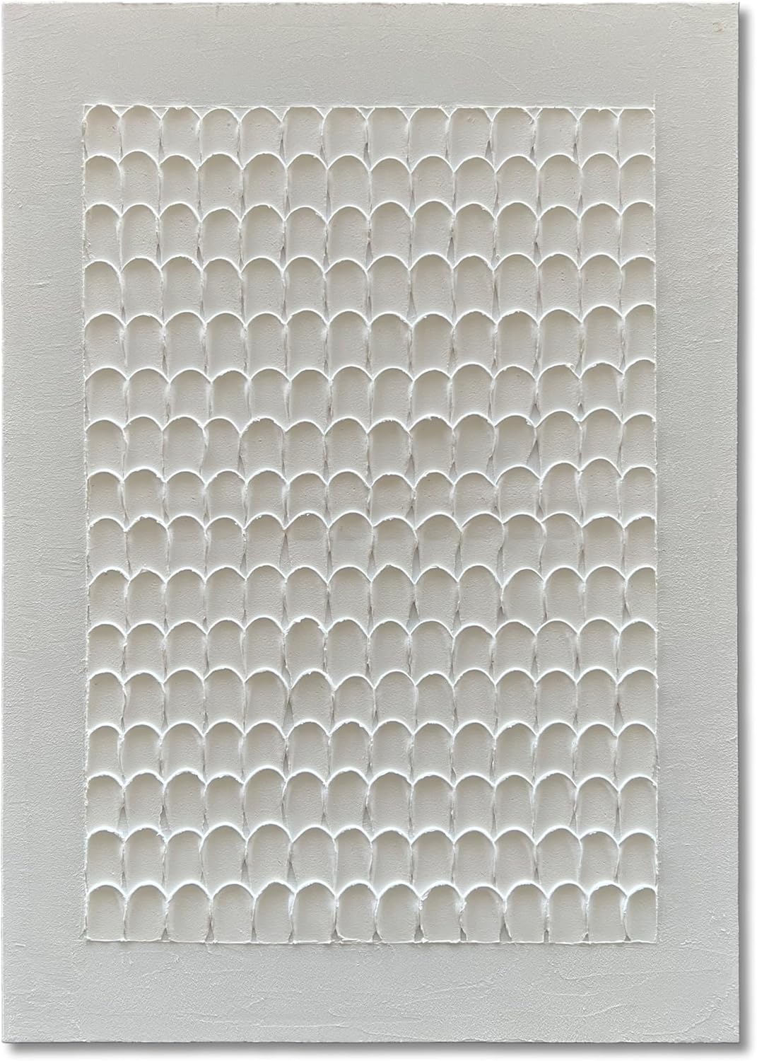 NANKAI Art Hand-Painted 40x28 inch White Texture Abstract Art Painting Modern Minimalist Oil Painting, Home Wall Decoration Art