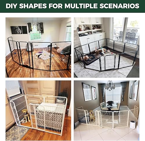 Miniatura 3 de FXW Corralito para perros diseñado para uso en interiores, 24 pulgadas de altura para cachorros y perros pequeños Pendiente de patente