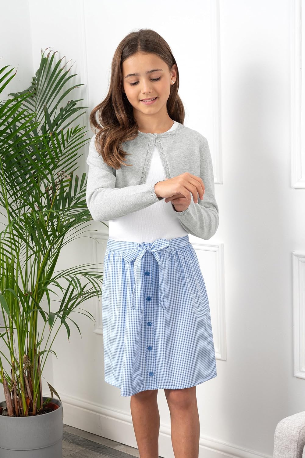 BlackButterfly Girls Long Sleeve Knitted Childrens Kids Bolero Shrug - Image 5