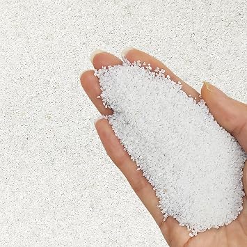 FANTIAN 0.9 kg White Aquarium Sand, Fish Tank Sand. Decorative Coarse Sand