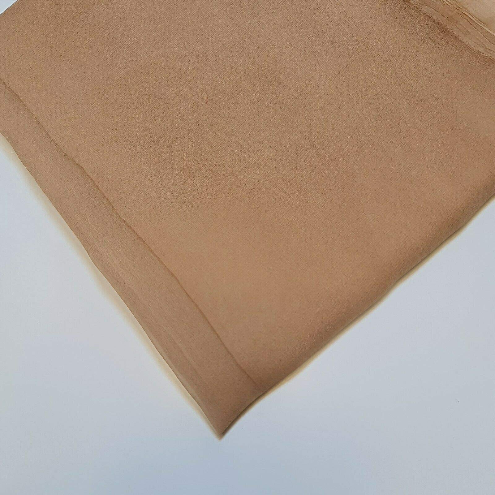 Stazione tessile 100% poliestere muschio crepe chiffon velato decorazione drappo abito tessuto 44 pollici (10 metri - Moka chiaro)