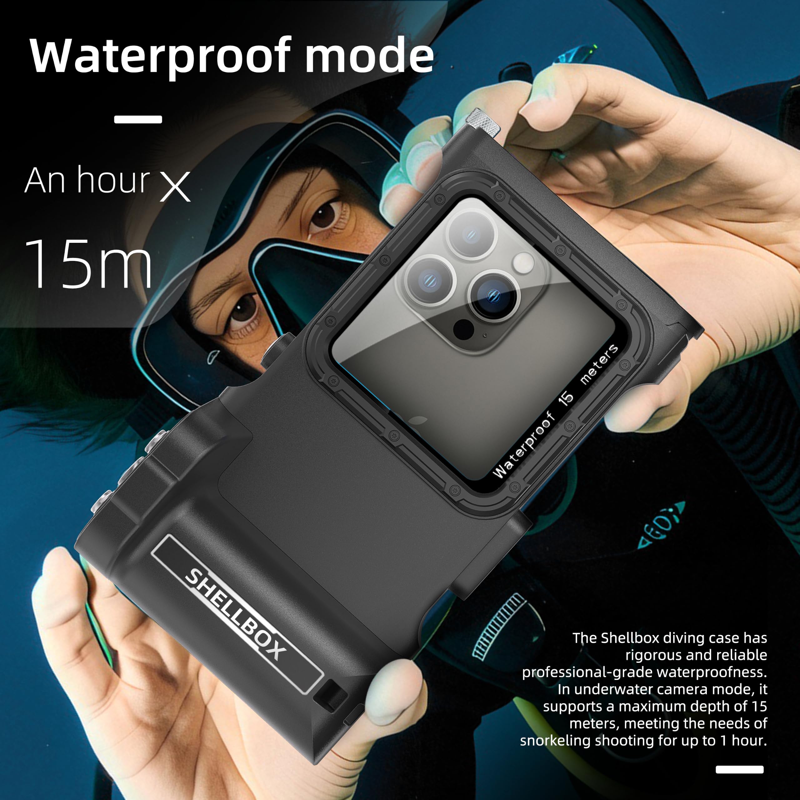 Custodia Impermeabile Smartphone IPX8 Porta custodia cellulare impermeabile