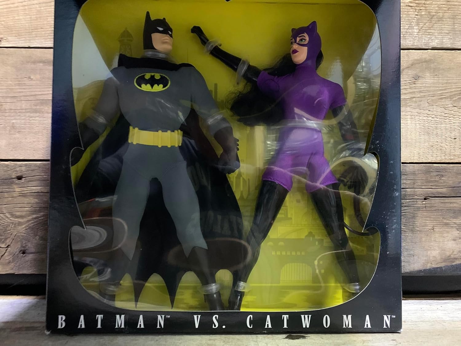 Legends of Batman BATMAN vs CATWOMAN 12" Action Figures (1996 Hasbro)