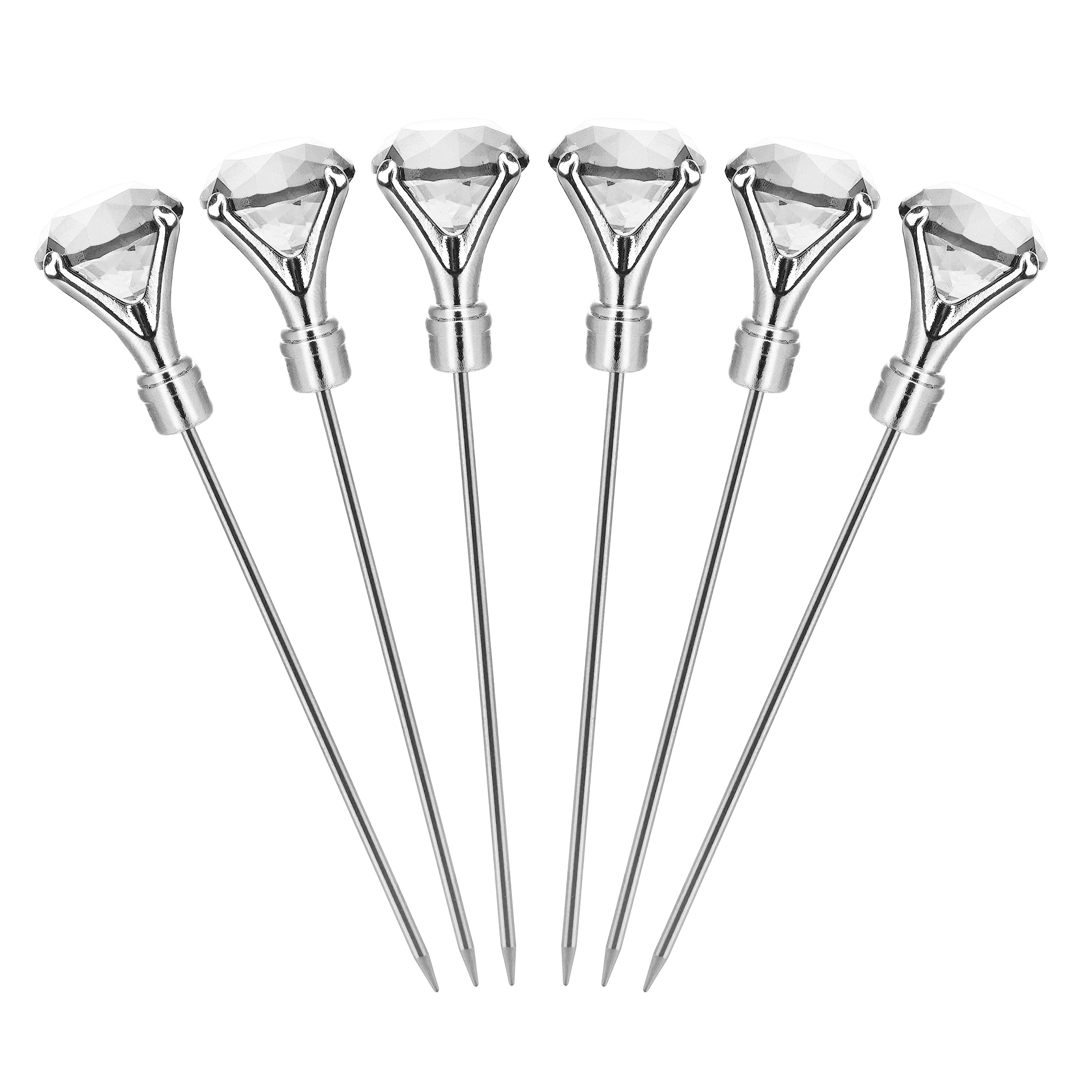 Final TouchStainless Steel Diamond Cocktail Picks (FTA7309-15-06)