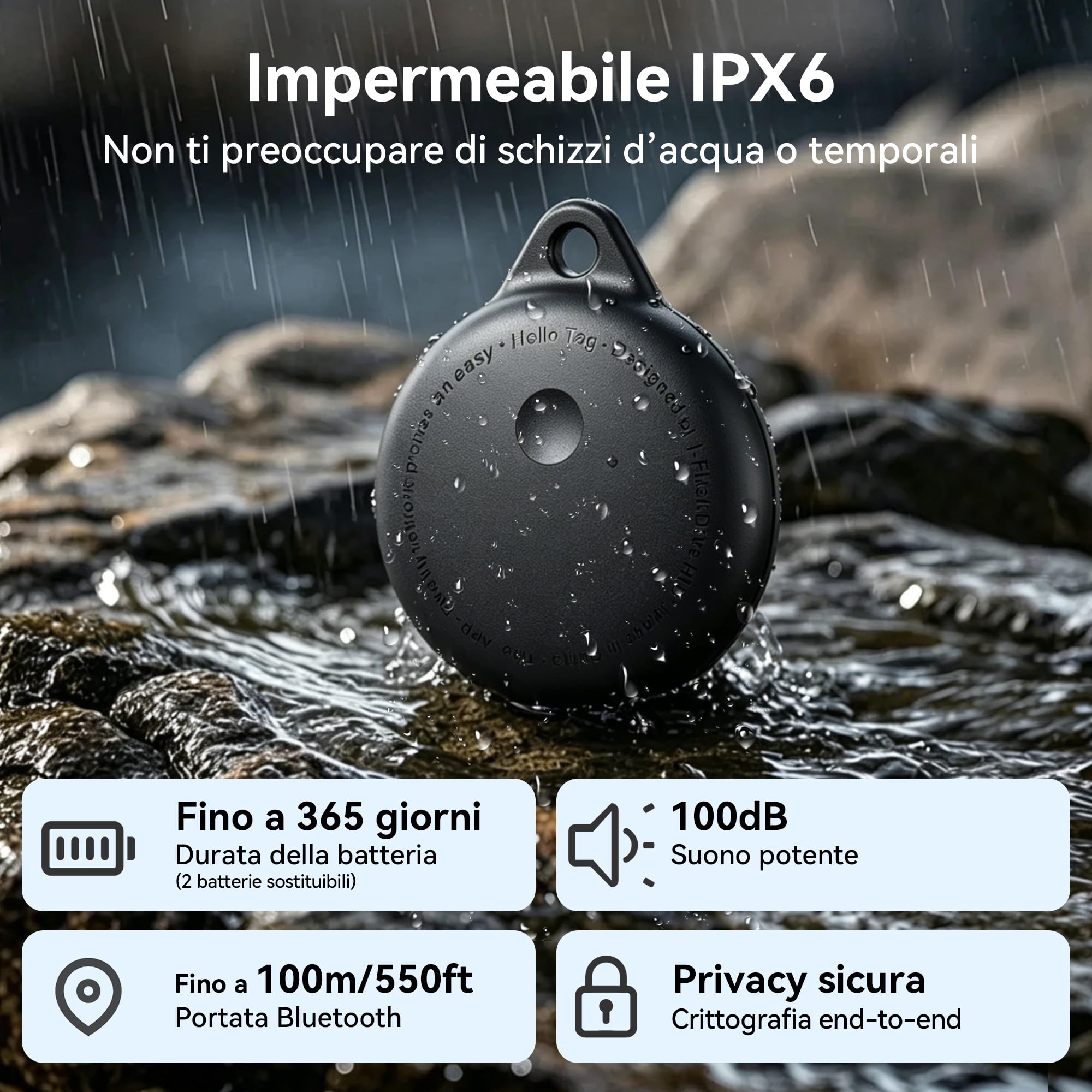 CMINGKEJI 2026 Smart Tracker Tags Android · 4 pezzi Tracker Bluetooth — immagine 5 di 16