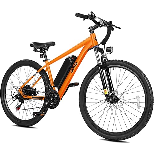 Qlife Racer Electric Bike for Adults - 21-Speed Mountain Lightweight Ebike with Peak 1000W/750W 25MPH/22MPH Brushless Motor, 375Wh Removable Battery, 26X2.1 Tire Step Over E-MTB, Up to 40 Miles