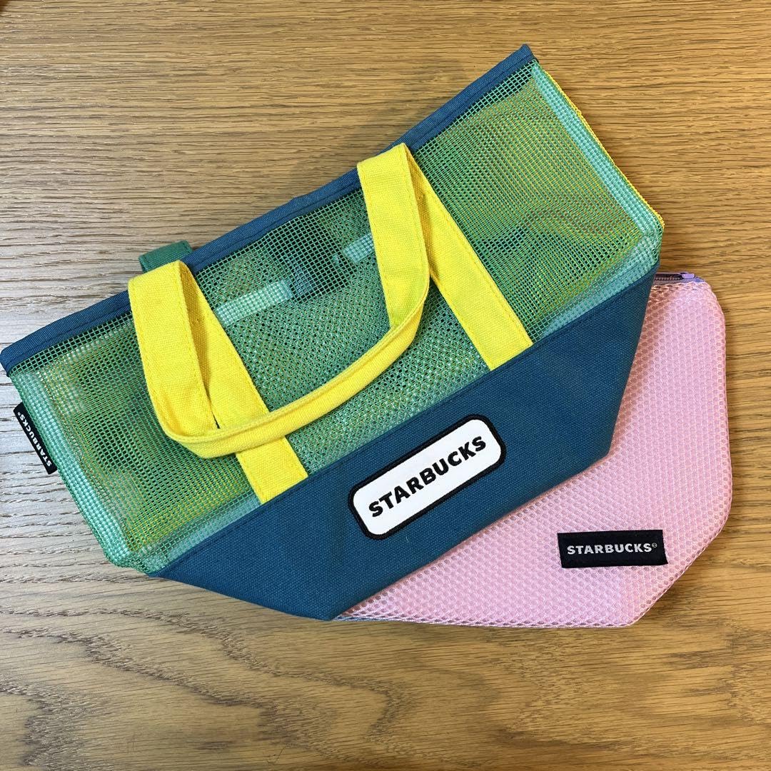 Amazon.co.jp: スターバックス メッシュトート 保冷ポーチ セット 保冷  