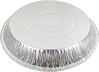 Vista 4 de PACTOGO Platos desechables extra profundos de papel de aluminio de 12 pulgadas (paquete de 200)