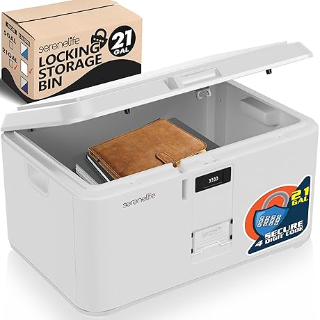 21 Gal Ample Lockable Storage Trunk