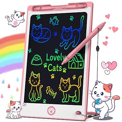 Hockvill LCD Writing Tablet for Kids 8.8 Inch, Toys for Girls Boys Drawing Pad for 3 4 5 6 7 Year Old Kids Toys, Children’s Day Gift Toddler Doodle Board Travel Essentials, Christmas Gift for Children