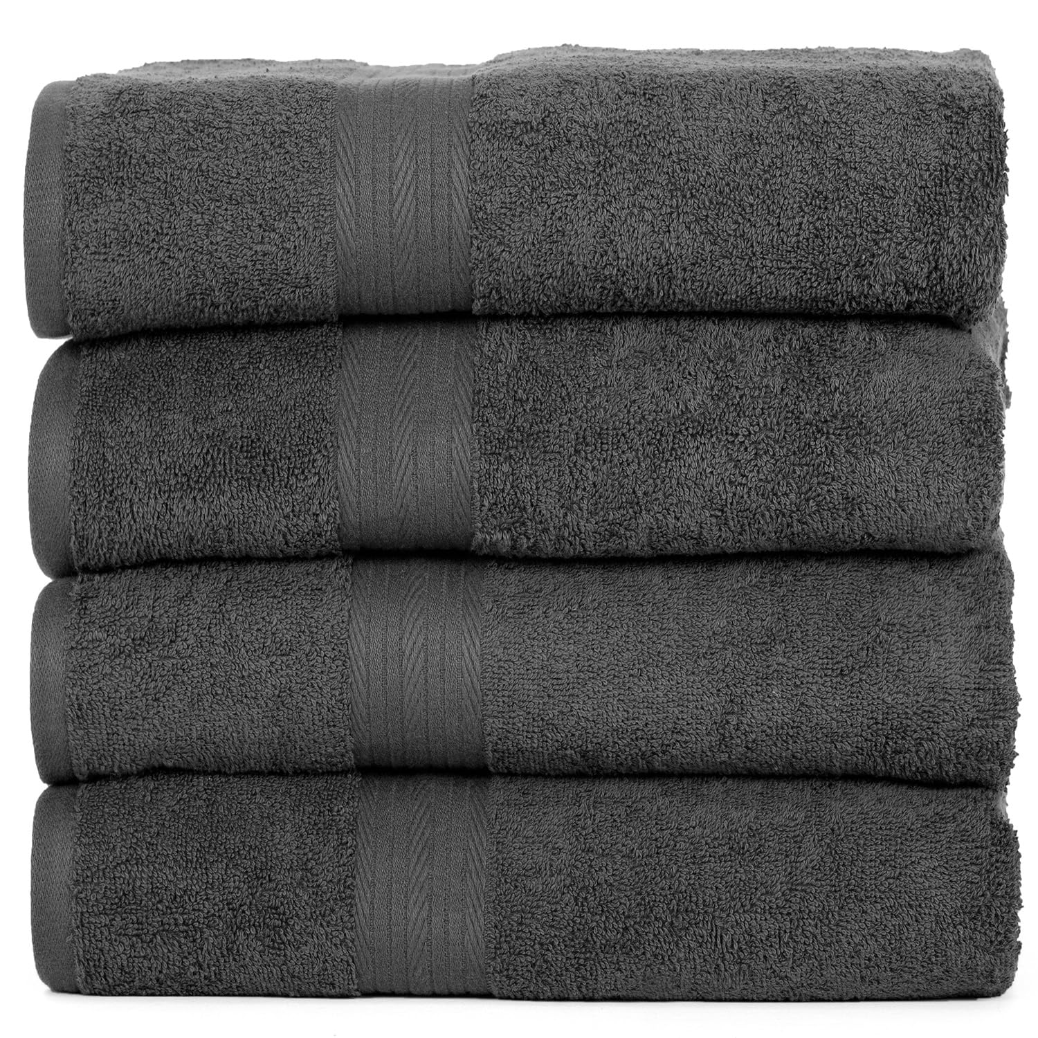 Ample Decor 100% Cotton Bath Towels for Bathroom 30 X 54 In