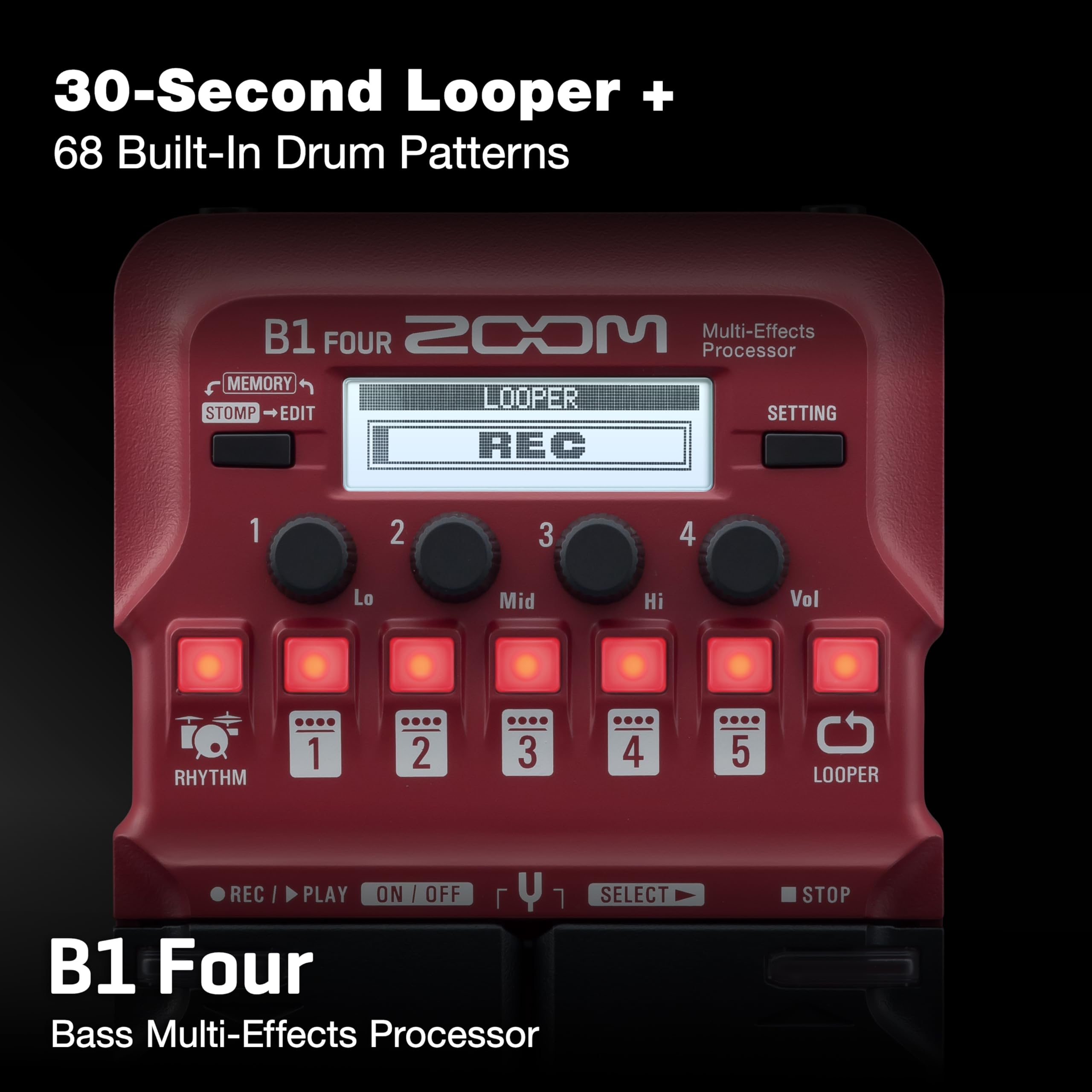 ZOOM B1 FOUR マルチエフェクトペダル Amazon | Zoom Bass マルチエフェクトペダル (B1 Four) イヤープラグ