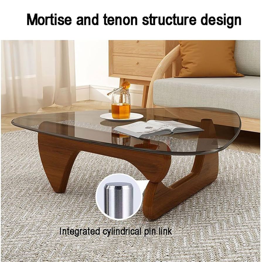 Amazon｜N/A 三角形のガラストップセンターテーブル、ミッド