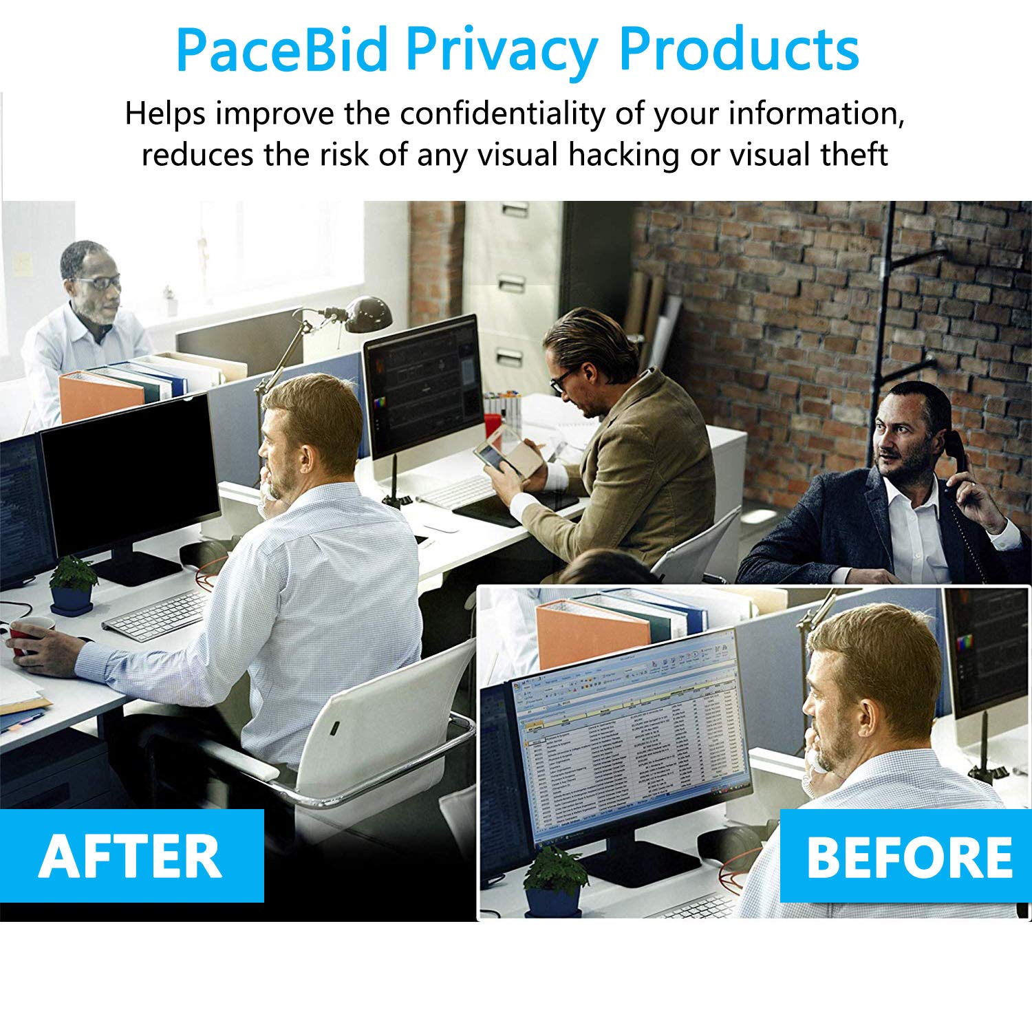 Privacy Screen Filter 21.5" 16:9 para Escritorio
