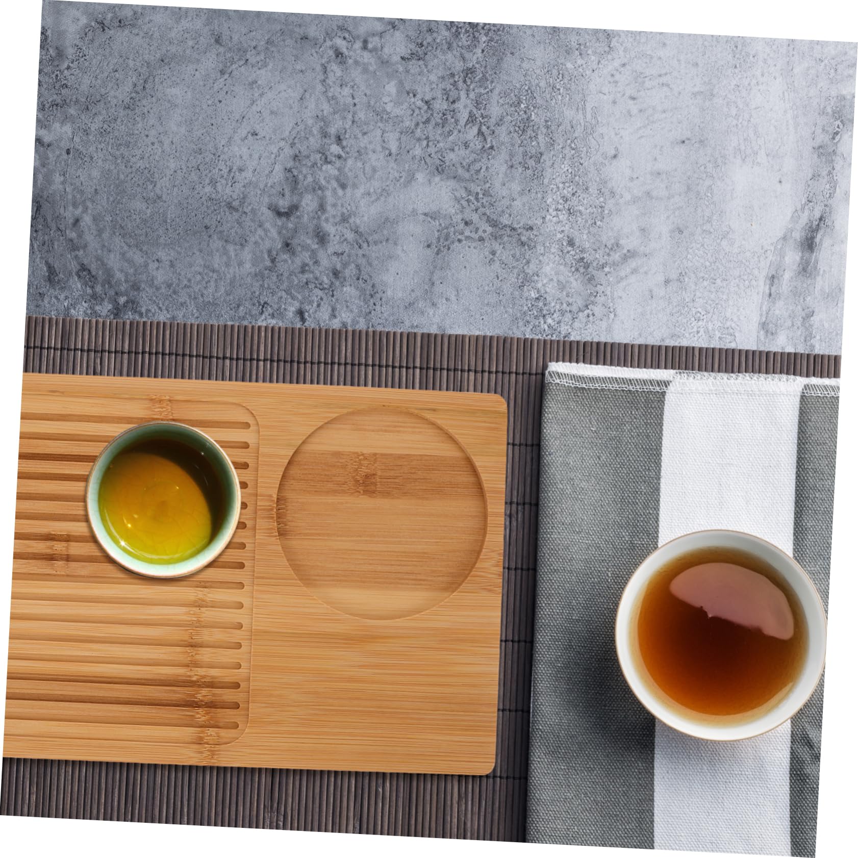 Bandeja de Bambú Rectangular para Servir Superficie Lisa y Diseño Elegante Hogar