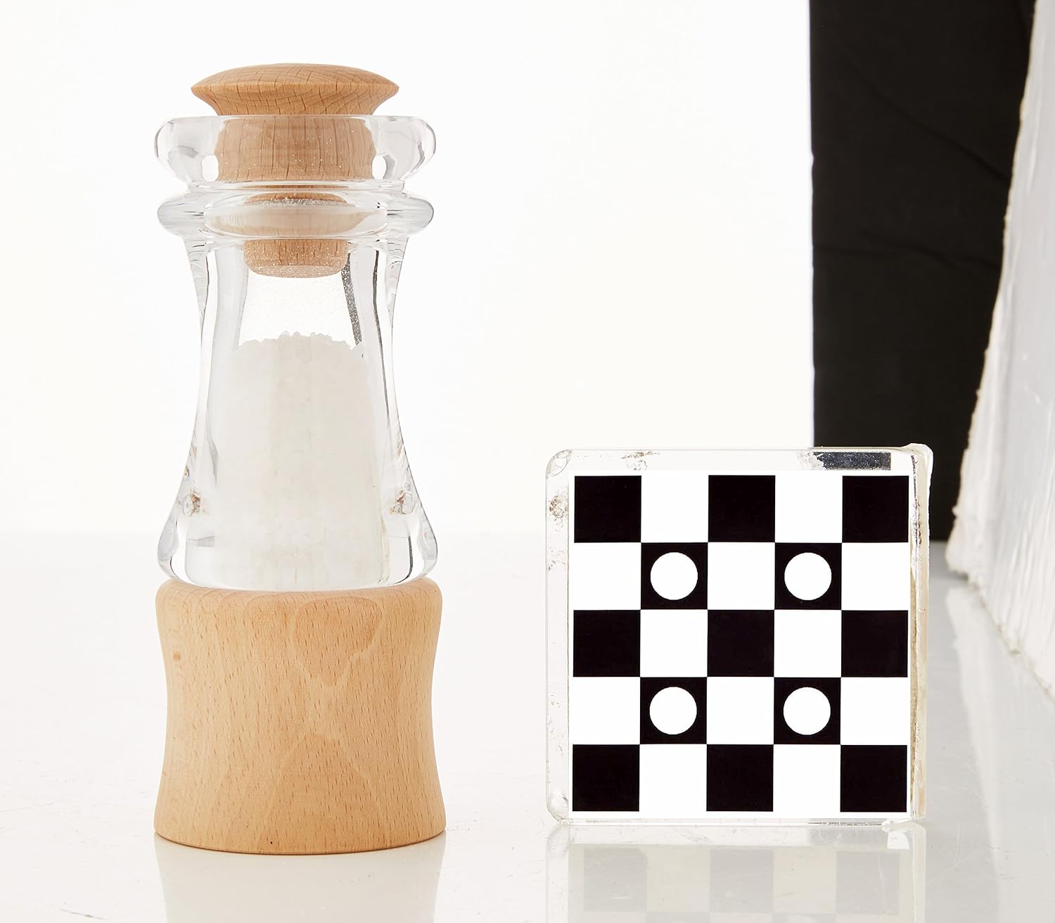 T&G CrushGrind Classic Salt Mill, FSC Beech and Acrylic, 150 mm