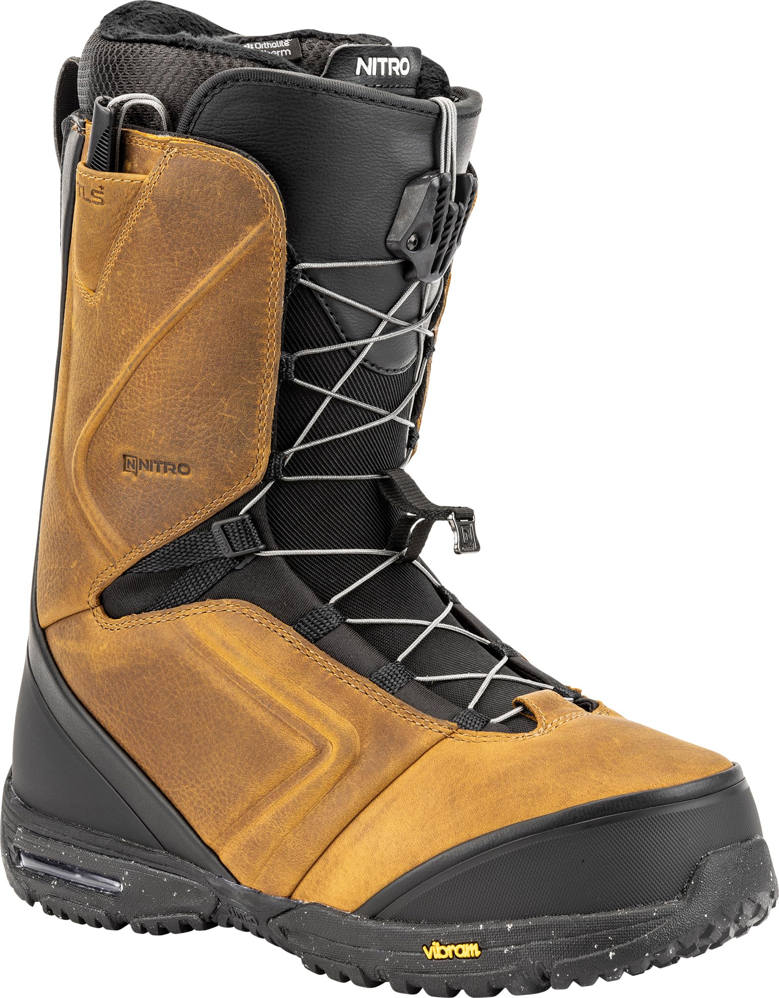 Nitro El Mejor TLS+ Bottes de Snowboard pour Hommes, Marron, 30.5