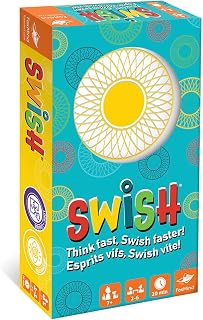 Games: Swish - Logic Puzzle Sports Game, Think Fast to Match Hoops & Balls, Flip Stack & Rotate, Family & Kids Ages 7+, 2-6 Players, 20 Min