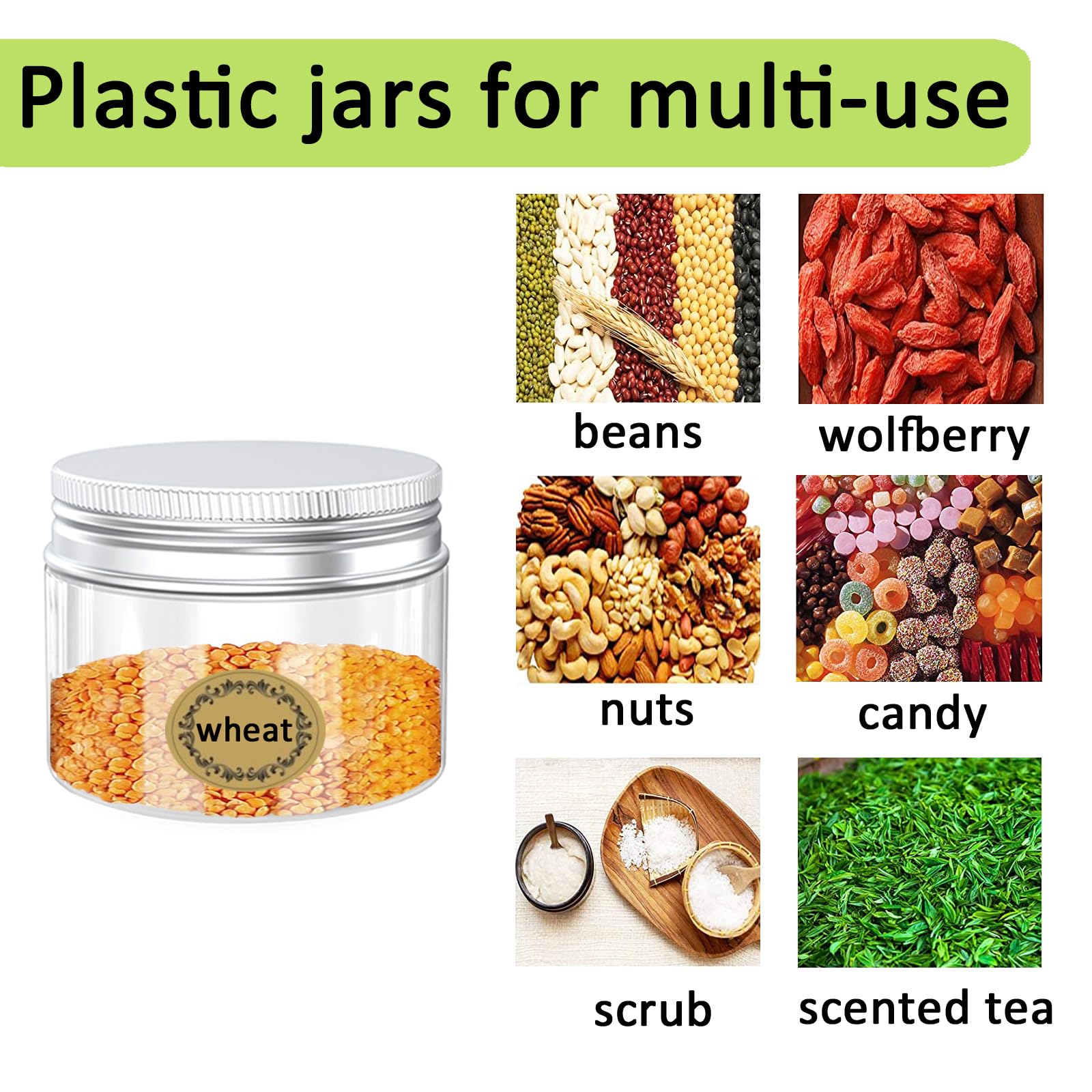 Apstaqeoo 12Pcs, 30ml/30g Empty Plastic Cosmetic Jars - Image 3