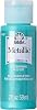 FolkArt JA655 Paint Acrylic Metallic Aquamarine, 2 Fl Oz Pack of 1, Aqua
