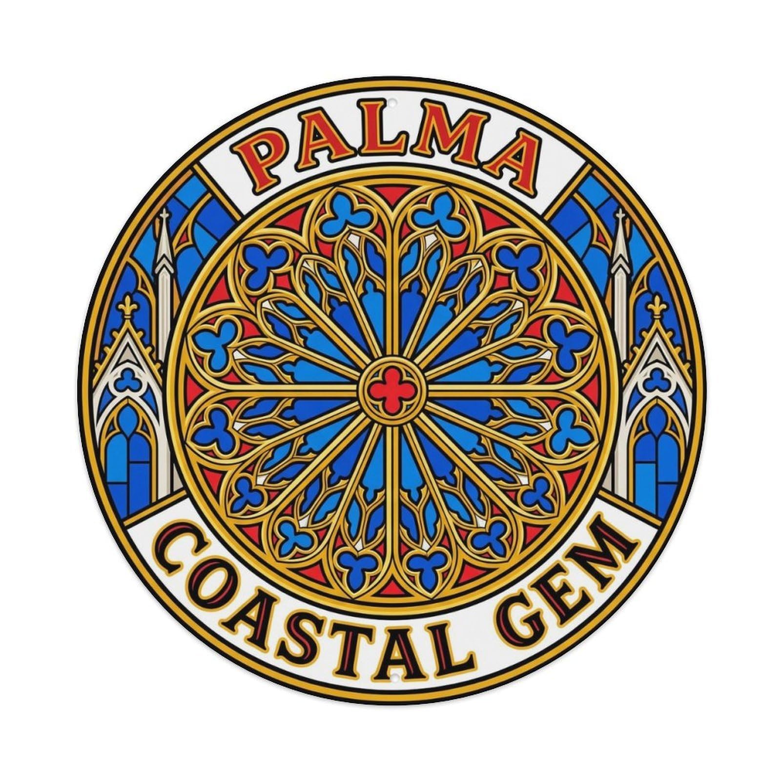 Vintage Travel Palma Spain Ceremony Metal Tin Sign