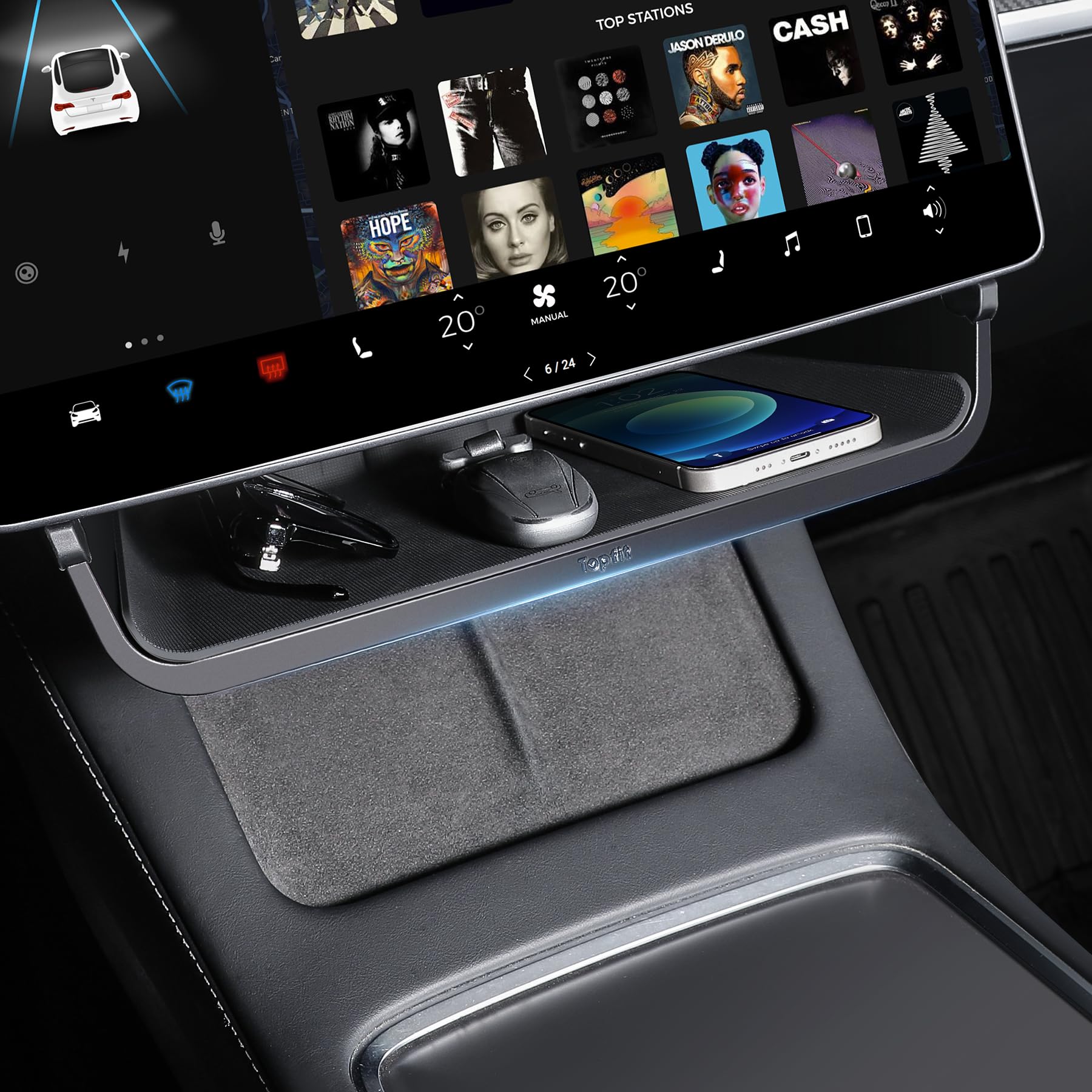 Photo 1 of Topfit Tesla Model 3/Y Under Screen Storage Box(2025-2026)