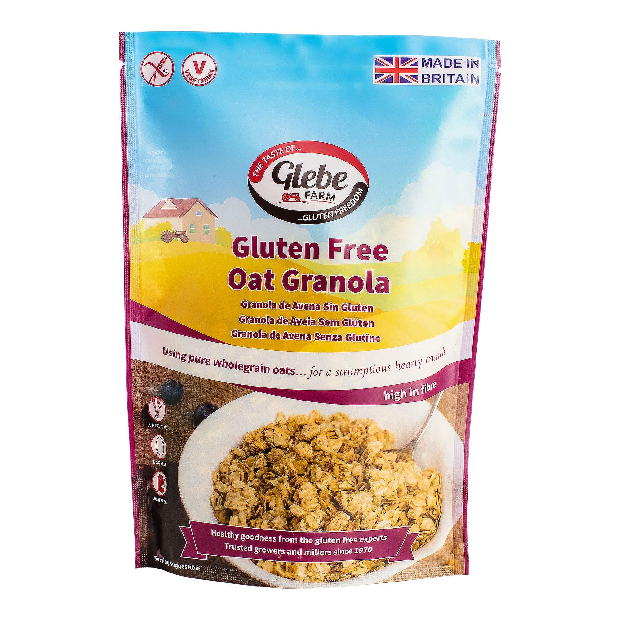 Glebe Farm Granola owsiana bezglutenowa 325 g (opakowanie 6 szt.)