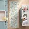 jinchan Floral Runner Rug 2x5 Machine Washable Kitchen Runner Non Slip Soft Low Pile Hallway Rug Boho Stain Resistant Carpet for Laundry Living Room Bedroom BluePink