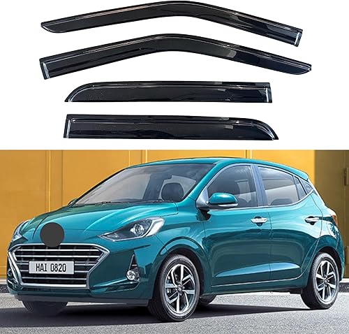 Miniatura 64 de KPY Moldura deflectora de viento con protección contra la lluvia compatible con Mazda 6 Sedan 2004-2013, 4 unidades, para ventana lateral