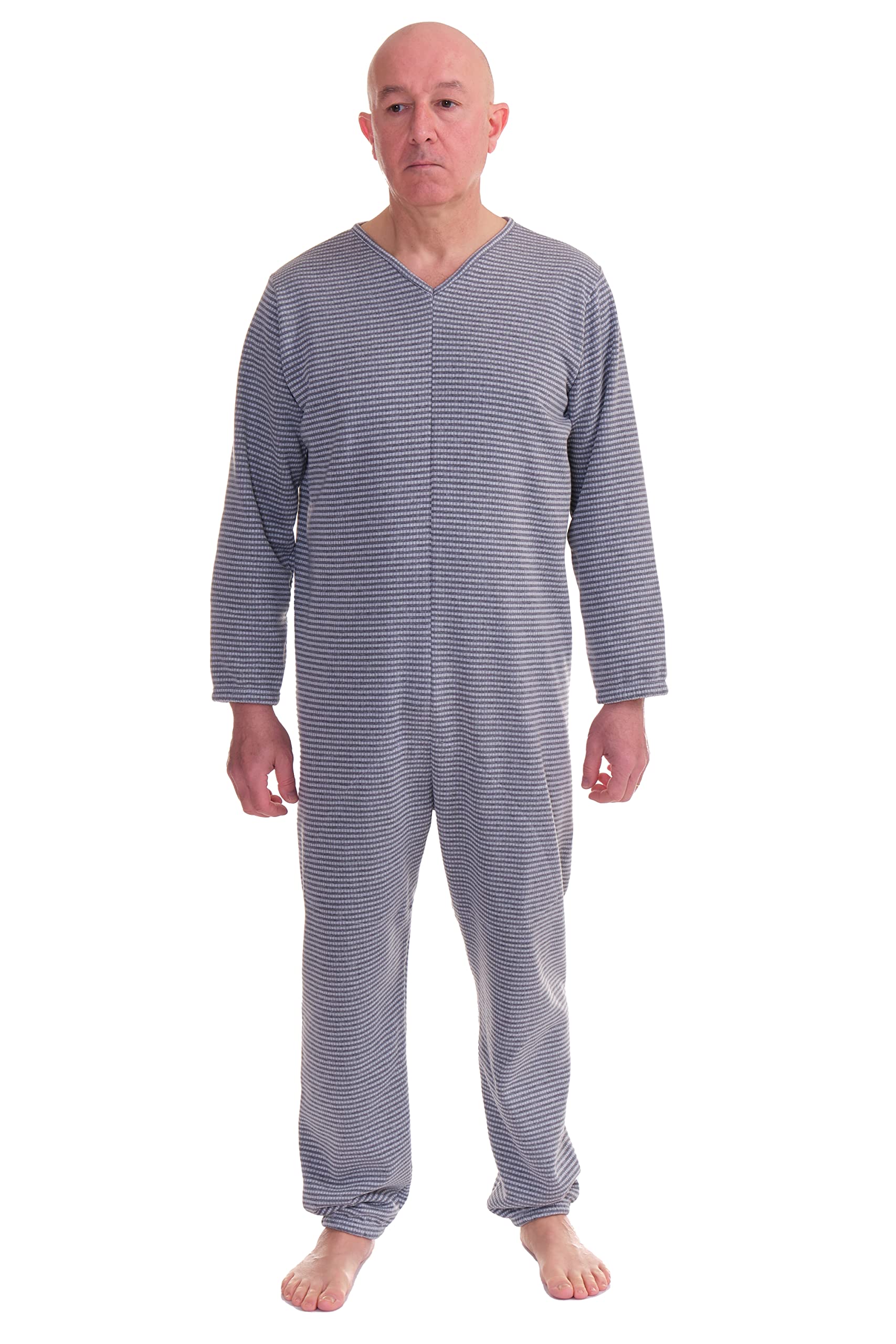 FERRUCCI COMFORT Grenouillère avec Zip au Dos - 9014/1 - pour Ceux Qui souffrent d'incontinence - Tissu d'hiver