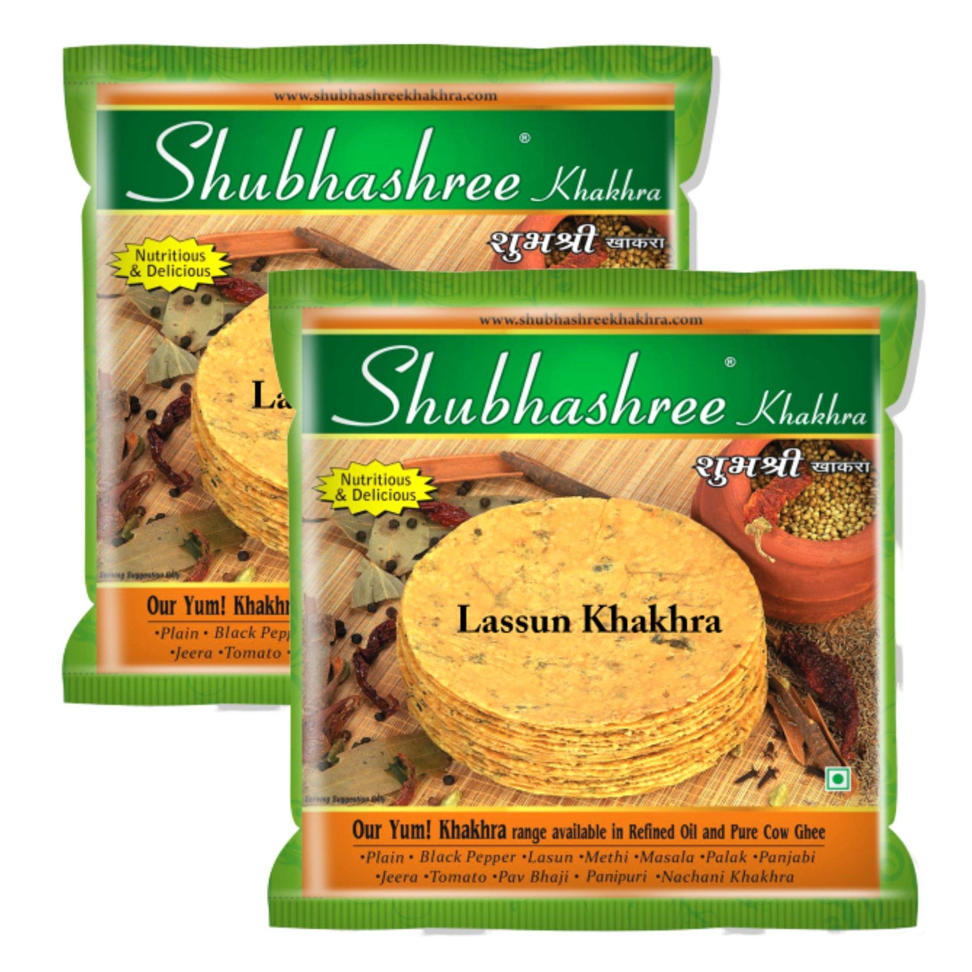Shubhashree Whole Wheat Garlic/ Lahsun Khakhra | Made in Sunflower Oil - 400 Grams (B01EHW73TM) Amazon Price History, Amazon Price Tracker