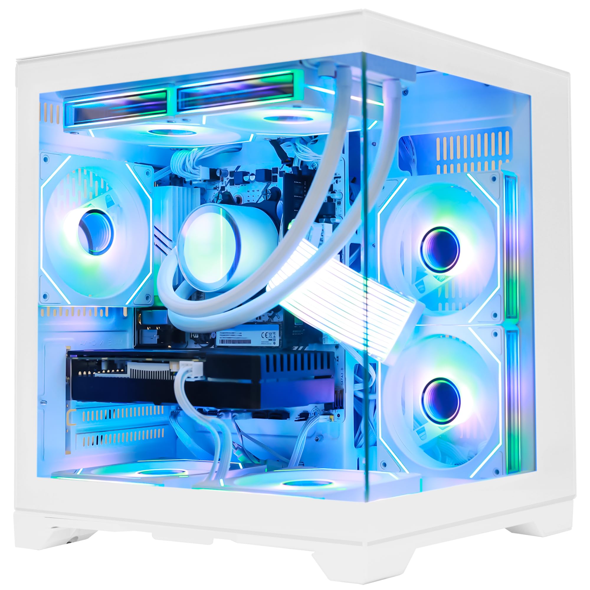 Amazon.com: HELLOLAND Gaming PC -AMD Ryzen 7 5700X 3.4 GHz- RTX