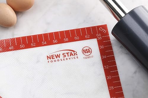 Miniatura 6 de New Star 1029017 - Tapete de silicona antideslizante para repostería, extra grande con medidas, 16 x 26 pulgadas, certificado NSF